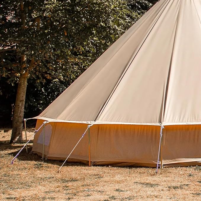 DANCHEL OUTDOOR Short Guy Poles for Canvas Bell Tent Camping Windproof Galvanize Steel Durable Yurt Tent Unadjustable Pole Glamping Gear Accessories80cm/31.5''