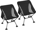 ATEPA Backpacking Chair Ultralight Folding Portable Small Camping Chairs for Adults Compact Foldable Beach Seat with Anti-Sinking Feet &amp Aluminum Frame for Outdoor Hiking Travel Fishing 2 Pack B