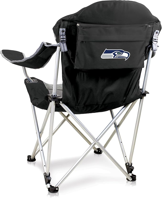 Picnic TIME NFL Unisex-Adult NFL Reclining Camp Chair Beach Chair for Adults Sports Chair with Carry Bag