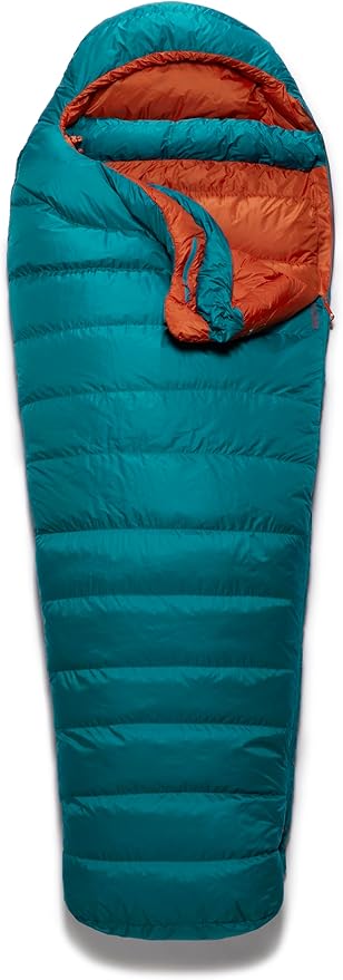 Rab Women's Ascent Down Sleeping Bag - Lightweight Warm Mummy Sleep Sack for Camping &amp Backpacking