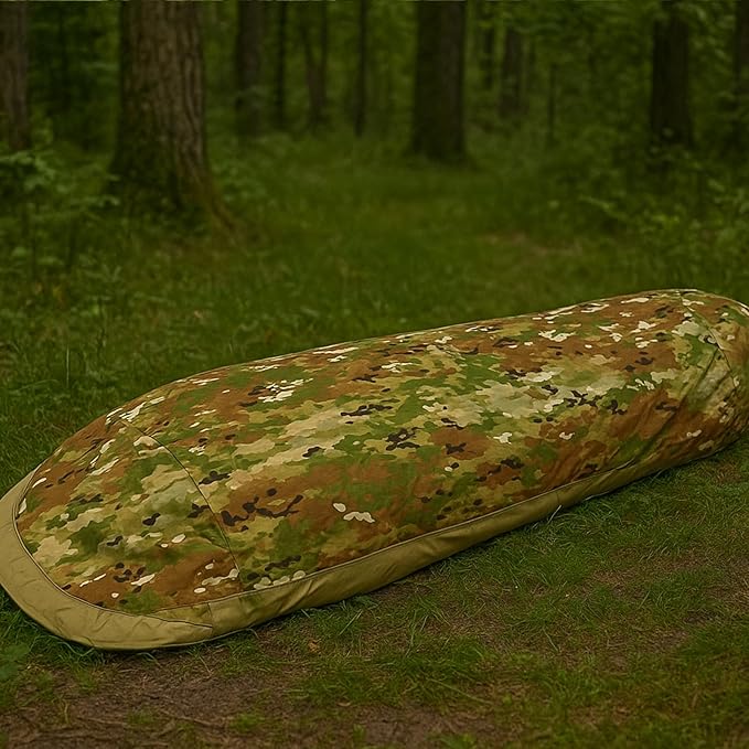 Akmax.cn Bivy Cover Sack for Military Army Modular Sleeping System Waterproof Outer Shell for Sleeping Bag Minimalist Stealth Shelter