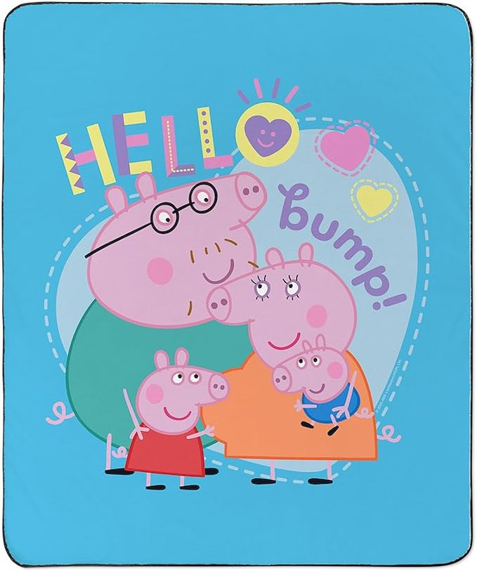 CafePress Peppa Pig: Hello Bump 50 x 60 Water-Resistant Outdoor Blanket