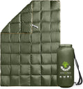 4Monster Down Camping Blanket - Outdoor Travel Quilt Puffy 650 Fill Packable LightweightWind &amp Waterproof | Ideal for Stadium BackpackingPicnics Beach and Hiking