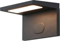 Solar Sconce Lights Outdoor Waterproof Modern Solar Wall Lights Outdoor Luxury Aluminum Model Wireless Porch Patio Wall Light Fixture Automatic Light On Off Black