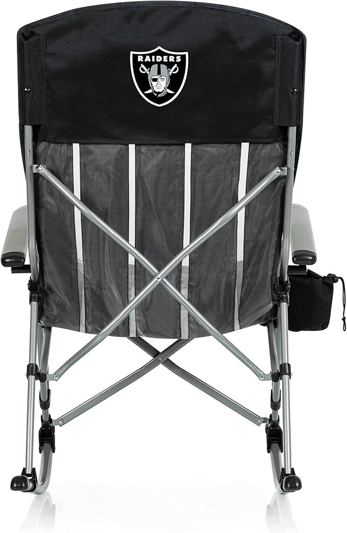 Picnic TIME NFL Unisex-Adult NFL Outdoor Rocking Camp Chair XL Heavy Duty Camping Chair for Adults