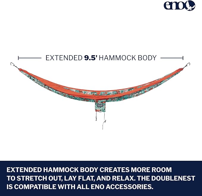 ENO Eagles Nest Outfitters DoubleNest Lightweight Camping Hammock 1 to 2 Person Special Edition Colors ATC