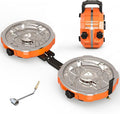 20000 BTUs 2 Burner Propane Camping Stove Portable Folding Camp Stove with Adjustable Burners Regulator and Carrying Bag Dual Gas Stoves Easy Carrying Handle for Tailgating Camping BBQ