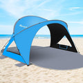 Gorich Beach Tent Sun Shelter with UPF50+ UV Protection for 1-2/3/4-5/6-7 Person Lightweight &amp Portable Beach Shade Canopy with 2 Zippered Doors Easy Setup Family Beach Umbrella