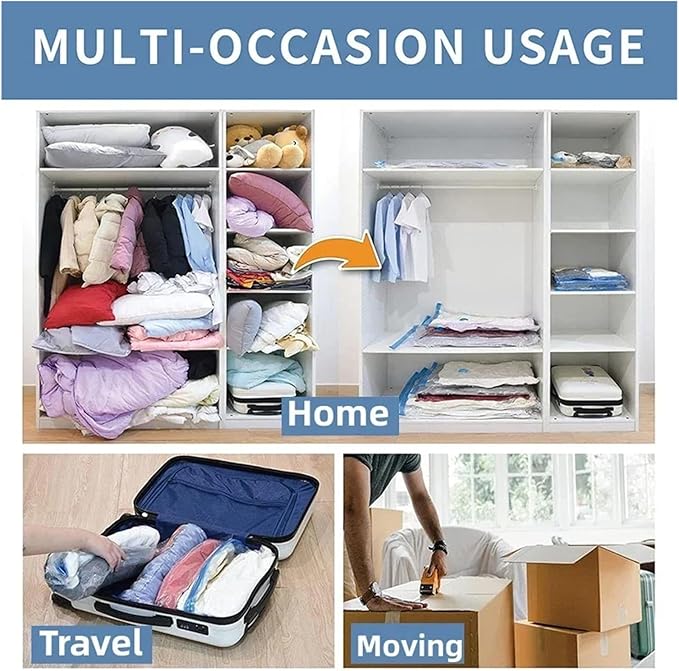 Vacuum Seal Bag Vacuum Storage Bags for Storing Clothes Organizer Space Saving Bags for Pillow Blanket Travel Vacuum Bag Package