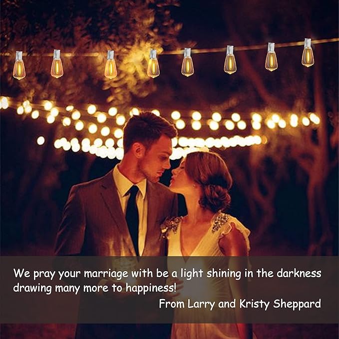 DAMAING LED Outdoor String Lights 100FT Patio Lights with 52 Shatterproof Edison BulbsDimmable Hanging LightsWaterproof String Lights for Outside WeddingBistroPorchBackyard2200K