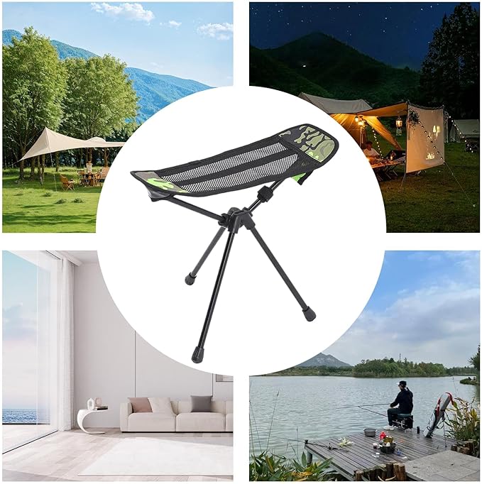 Foldable Foot Rest Ergonomic Comfort 45.5 * 39.5cm Leg Comfort Stool Travel Leg Support Multipurpose Usage or Travel Office Airplane Outdoor Beach Patio Couch