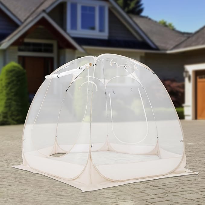 Clear Tent with Pop-Up Tent Design 10 Person Freestanding Camping Tent for Lawns Gardens Backyards Beaches Outdoor Travel