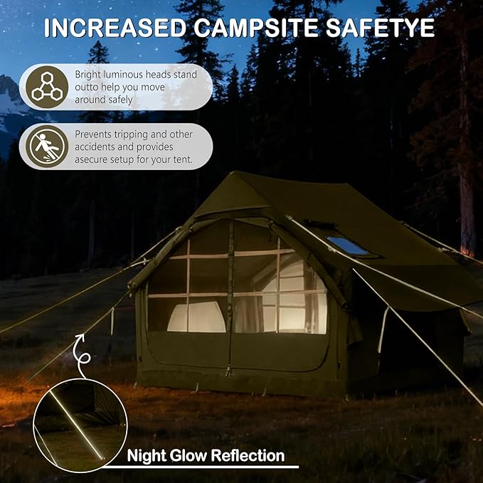 Inflatable Tents for CampingEasy Blow Up Tent with Hand Pump4 Seasons Waterproof Air Inflatable Camping Tent House for Family Weekend Camping