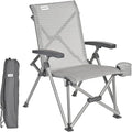 SUNNYFEEL Folding Camping Chair Heavy Duty Ergonomic Chairs Support 500lbs with Adjustable Breathable High Back Support and Cup Holder Aluminum Frame for Fishing Camp Beach Lawn RV Patio