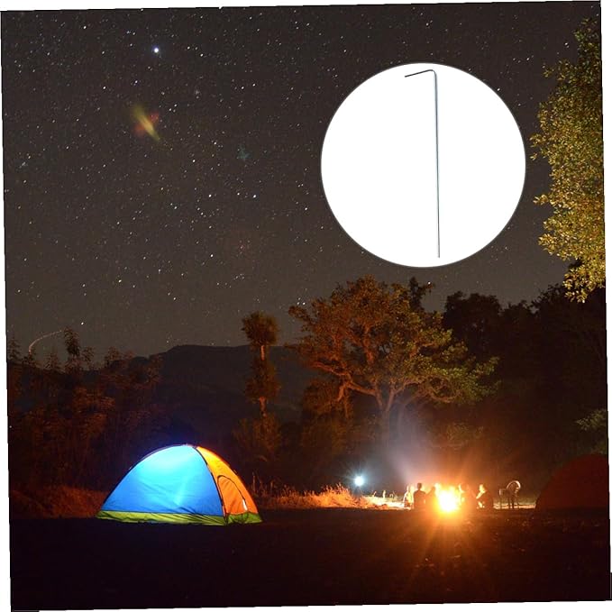 40Pcs Heavy Duty Tent Stakes for Camping Garden Ground Pegs Shape Design for Canopies and Tarps Wind Resistant Outdoor Accessories