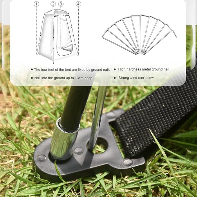 Outdoor Tent Portable Outdoor Shower Dressing Toilet Tents for Camping Beach Changing Room Shelter Canopy