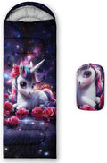 AILONEN Kawaii Panda Sleeping BagsLightweight &amp Waterproof3 Season Warm &amp Cool WeatherDreamy Purple Flower Animal Themed Sleeping Bags for BoysGirlsKidsAdults TravellingOutdoors