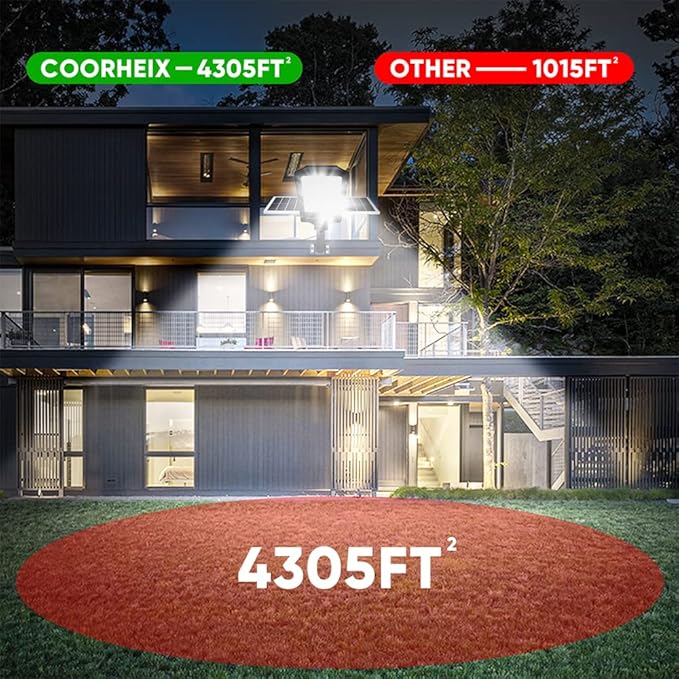 Solar Street Lights Outdoor 6600W Solar Flood Parking Lot Lights With Remote Security Motion Sensor Led Fixture Dusk to Dawn IP66 Waterproof For StadiumPathwayYardDrivewayRoadwayBasketball Court