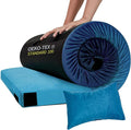 Memory Foam Camping Pad Camping Sleeping Pad Camping Mattress Pad with Pillow &amp Travel Bag Portable Floor Mat Roll Up for Guest Adults Side Sleepers Indoor Outdoor Travel
