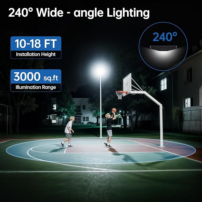 8000W Solar Street Lights Outdoor Waterproof –7000K LED 240000LM Solar Lights Dusk to Dawn with Motion Sensor &amp Remote Commercial Solar Powered Parking Lot Lights for Yard Garage (2 Pack)