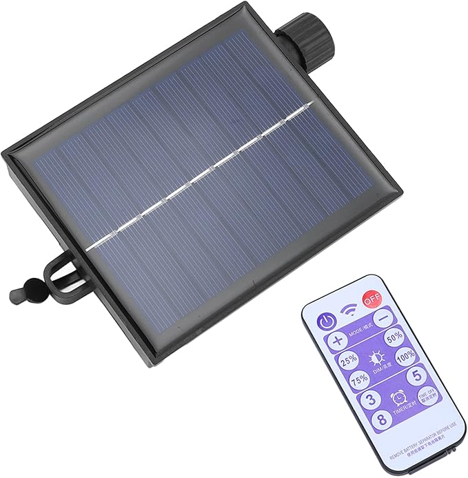 Replacement Solar Panel Automatic Adjustable Solar String Light Control Box with Remote Control Solar Lamp String Circuit Board (Output Boost 24V)