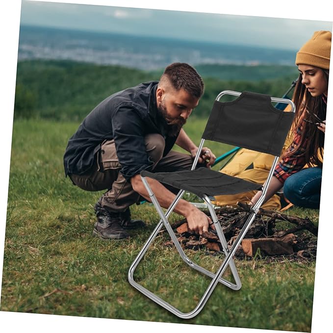Folding Chair Portable Small Camping Stool Multi-Function Beach Chair Accessory