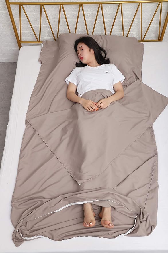 JITTY Sleeping Bag Liner Travel Sheet for Business Camping Backpacking Hiking Mountain Climbing Home Hostels Train 83x45