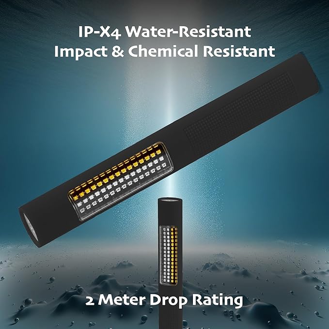 Nightstick NSP-1174 LED Safety Light &amp Flashlight - White &amp Amber Floodlight  Black