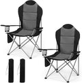 OUTSIDER Folding Camping Chair for Adults Heavy Duty – Supports 400 lbs Portable Chair with Cup Holder Side Pocket &amp Large Rear Mesh Storage Bag Lightweight Lawn Chair for Camping (Style-4 2)