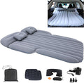 Inflatable SUV Air MattressThickened Flocking Car Travel Camping Bed with 2 Pillows &amp Air PumpPortable Car Sleeping Mattress for SUV Trunk and Rear