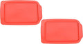 Pyrex 234-PC 4qt Red Food Storage Replacement Lid (2-Pack) - Made in USA