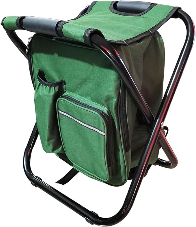 Storage Bag Chair Backpack Cooler Stool PVC Coated Oxford Cloth Large Capacity Outdoor Camping