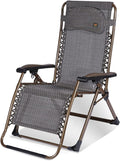 Sunloungers Extra Wide Sun Loungers Chair Premium Folding and Reclining Sunlounger Camping Lounge Chair Portable Chair with Foot Rest Support 200kg