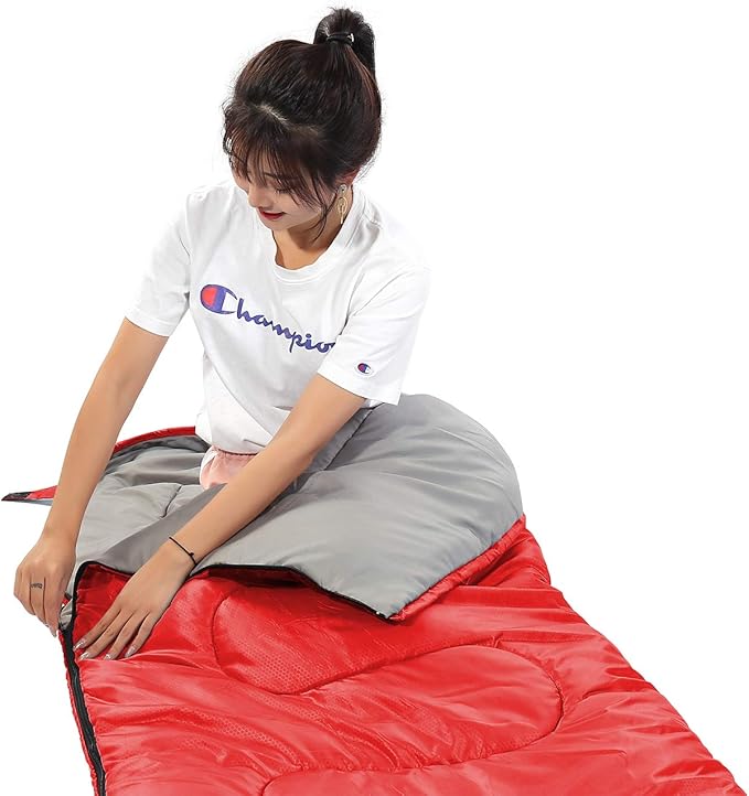 SWTMERRY Sleeping Bag 3 Seasons (Summer Spring Fall) Warm &amp Cool Weather - LightweightWaterproof Indoor &amp Outdoor Use for Kids Teens &amp Adults for Hiking and Camping