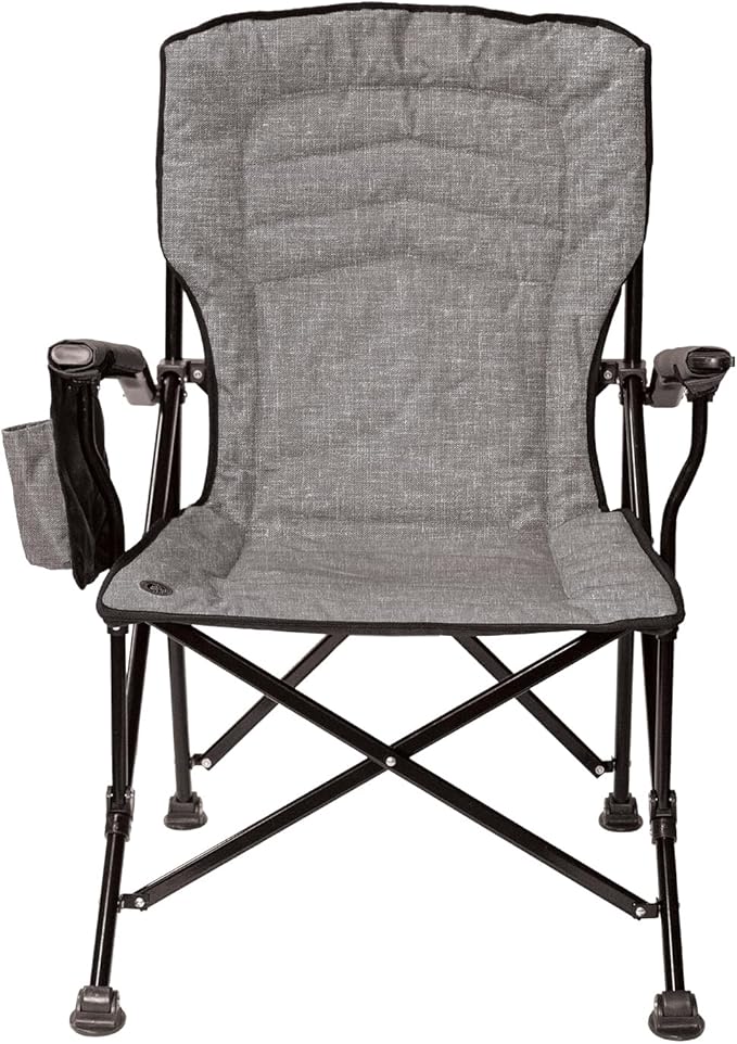 Kuma Outdoor Gear Switchback Chair with Carry Bag Ultimate Portable Luxury Outdoor Chair for Camping (Heather Grey)