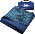 Large Outdoor Waterproof Blanket Extra Thick Fleece Stadium Blanket for Camping Car Pet Picnics - Windproof Wearable Machine Washable 80 x 58 (Jungle)