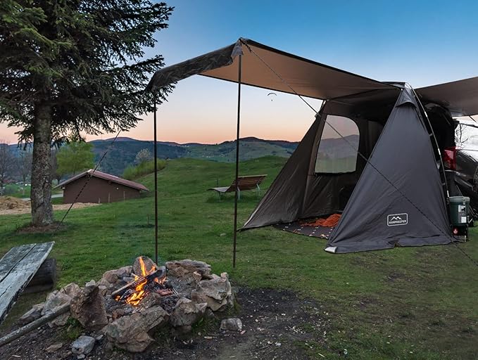 KAMPKEEPER SUV Car Tent Tailgate Shade Awning Tent for Camping Vehicle Camping Tents Outdoor Travel