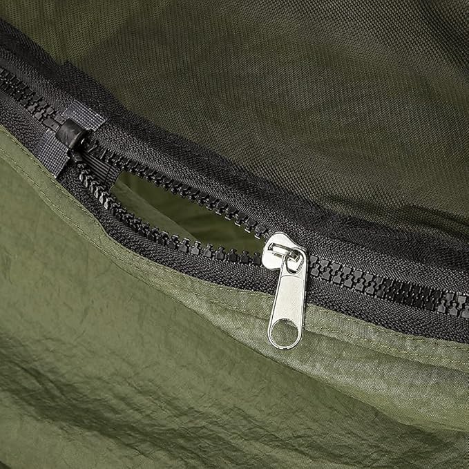 Sunyear Camping Hammock with Removable No See-Um Net Double &amp Single Portable Outdoor Hammocks Parachute Lightweight Nylon with Tree Straps for Adventures Hiking Backpacking