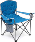 SUNNYFEEL XXL Oversized Camping Chair Heavy Duty 500 LBS for Big Tall People Above 6'4 Padded Portable Folding Sports Lawn Chairs with Armrest Cup Holder &amp Pocket for Outdoor/Travel/Picnic/Camp