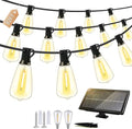 Outdoor Solar String Lights Waterproof: ST38 82ft Shatterproof Patio Lights - Solar Powered &amp USB Dual Charging - 3 Modes Button Control - Garden Backyard Gazebo Porch Party Decor