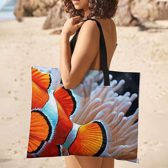 Zipper Clown Fish Style Picnic Mat Suitable for Travel Camping Park Or Home Use