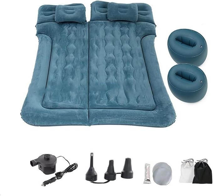 Car Air Mattress for Chrysler Town Country 2000–2016 Travel Bed Camping Bed Cushion Inflatable Vehicle Air Cot Portable Sleeping Pad Inflatable MattressDark Green