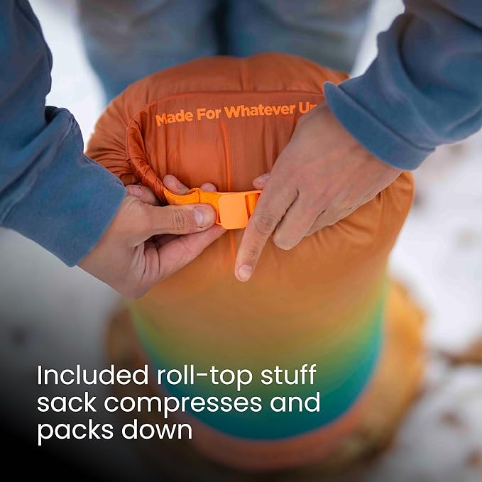 Rumpl Original Puffy Blanket - Warm Puffy Camping Blanket 100% Recycled Polyester Insulation Lightweight Packable Water-Resistant Outdoor Puffer Blanket 84x80 Cactus Flower