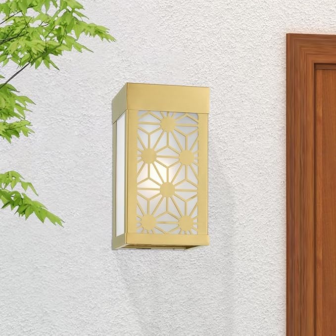 Livex Lighting 24321-32 Berkeley Outdoor ADA Small Sconce Satin Gold