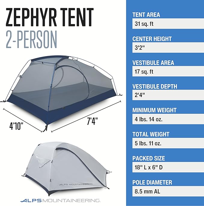 ALPS Mountaineering Zephyr 2-Person Tent