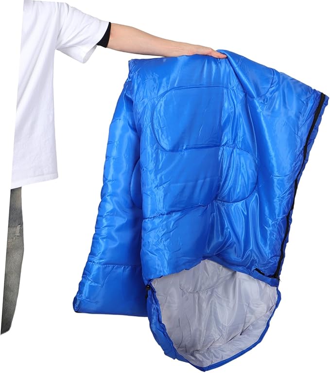 Warm Envelope for Adults Lightweight Hollow Cotton Insulated Outdoor Camping Gear Wide Design for Backpacking Hiking and Cold Weather Travel