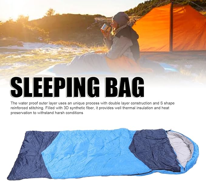 Aramox Camping Sleeping Bag Water Proof All Season Lightweight Cold Weather Warm Sleeping Bag for Outdoor Hiking Backpacking
