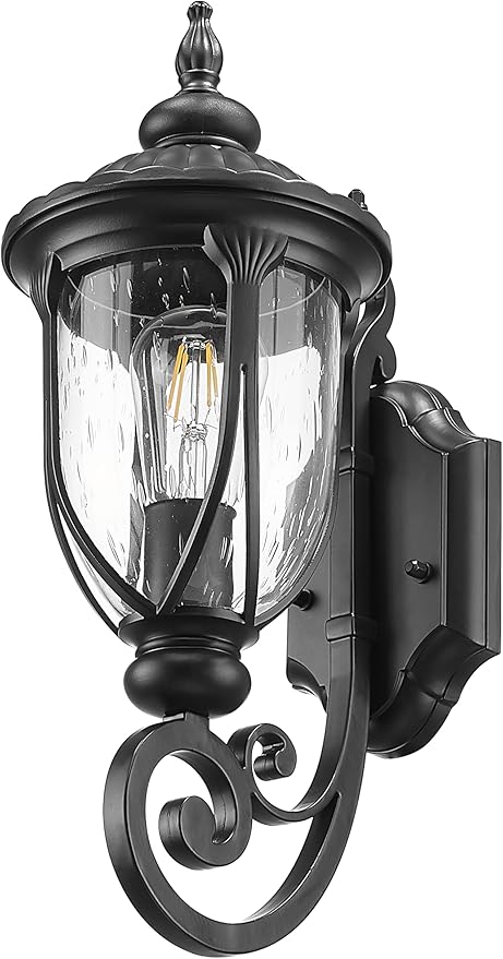 Acclaim 2201BK Laurens Collection 1-Light Wall Mount Outdoor Light Fixture Matte Black