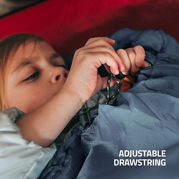 MalloMe Sleeping Bags for Adults Cold Weather &amp Warm - Backpacking Camping Sleeping Bag for Kids 10-12 Girls Boys - Lightweight Compact Camping Essentials Gear Accessories Hiking Sleep Must Have