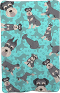 Caroline's Treasures MLM1018TBLT Schnauzer Soft Travel Blanket with Bag Airplane Blanket Indoor Outdoor Camping Blanket for Traveling Picnics Beach Trips Concerts